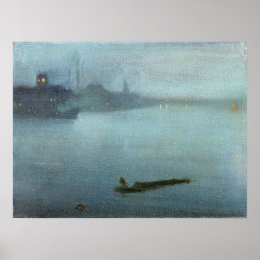 Klokkenluider - in blauw en zilver poster (Voorkant)