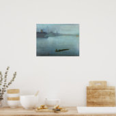 Klokkenluider - in blauw en zilver poster (Keuken)