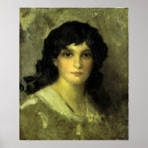 Klokkenluiders - hoofd van een jonge vrouw poster