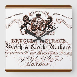  klokkenluiders reclame vierkante klok