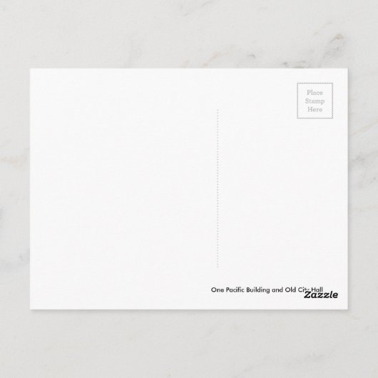 Klokkentoren en een Pacific briefkaart (Achterkant)