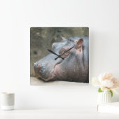 Klokklok van de heupotamus vierkante klok (Huis)