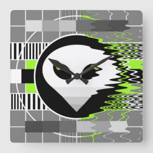 Klokplein voor Alien-tv Vierkante Klok