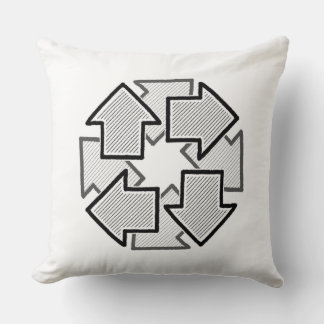 Kloksgewijze Pijlen Minimaal Geometrisch Wit Varia Kussen