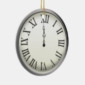 Klokstakingen Midnight New Year Keramisch Ornament (Rechts)