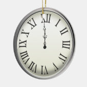 Klokstakingen Midnight New Year Keramisch Ornament (Links)