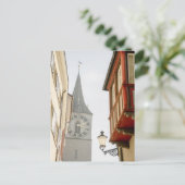 Kloktoren Zurich St. Peters Church & Windows Briefkaart (Staand voorkant)