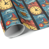 Klokwereld Cadeaupapier (Rol Hoek)