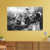 Klondike Gold Rushing to DEATH 1897 Canvas Afdruk (Insitu (Woonkamer))