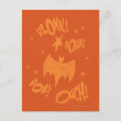 KLONK POW Bat-symbool Grafisch Briefkaart (Voorkant)
