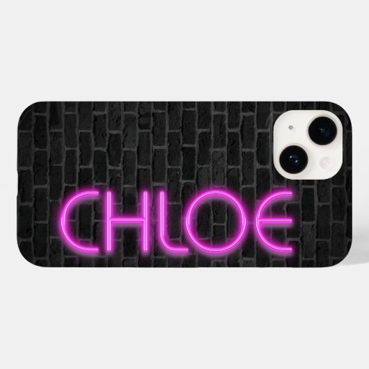 KLOOF in PINK-neonverlichting Case-Mate iPhone Case (Achterkant (horizontaal))