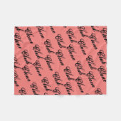 Kloonclub uit Orphan Black, rustic script, patroon Fleece Deken (Voorkant (Horizontaal))