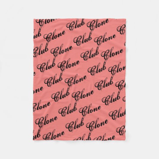 Kloonclub uit Orphan Black, rustic script, patroon Fleece Deken (Voorkant)