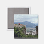 Klooster, de Grote Meteora, Griekenland Magneet (Voorkant / Achterkant)