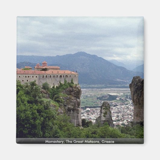 Klooster, de Grote Meteora, Griekenland Magneet (Voorkant)