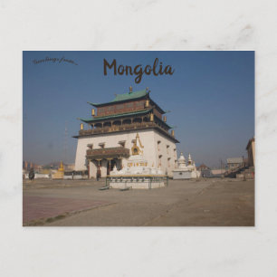 Klooster Gandantegchinlen in Mongolië Briefkaart