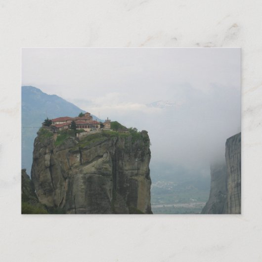 Klooster in Meteora, Griekenland Briefkaart (Voorkant)
