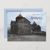 Klooster op het schiereiland Sevan Armenië Briefkaart (Voorkant / Achterkant)