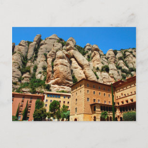 Klooster van Montserrat, Catalonië, Spanje Briefkaart
