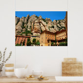 Klooster van Montserrat, Catalonië, Spanje Poster (Keuken)