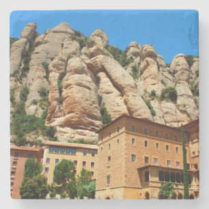 Klooster van Montserrat, Catalonië, Spanje Stenen Onderzetter