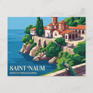 Klooster van Sint-Naüm Noord-Macedonië Briefkaart
