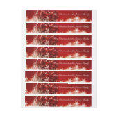 Klop aangepast kerstbericht rond labels omwikkelbaar adreslabel (Vel)