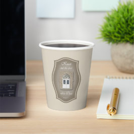 Klop en de deur zal openen - Paper Cup Papieren Bekers