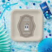 Klop en de deur zal openen - Papieren Bord (Feest)