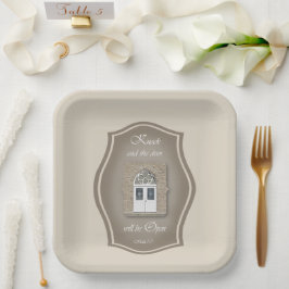 Klop en de deur zal openen - Papieren Bord