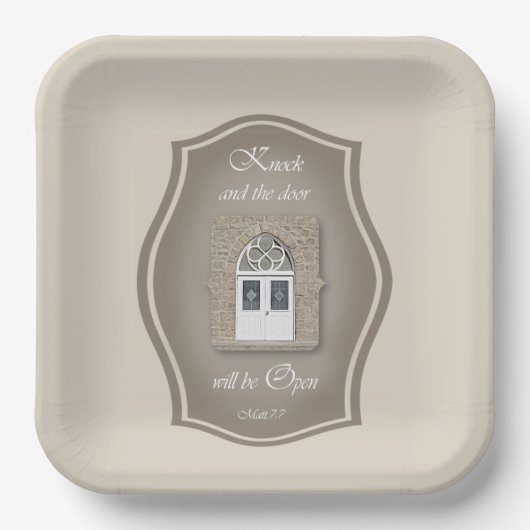 Klop en de deur zal openen - Papieren Bord (Voorkant)