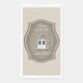 Klop en de deur zal openen - Papieren servet