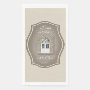 Klop en de deur zal openen - Papieren servet