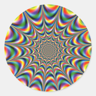 Kloppen-fractal-optisch-illusie STICKER
