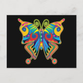 KLORFUL BUTTERFLFLES ART BRIEFKAART (Voorkant)