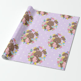 KLORFUL CHOCOLAATE EASTER BUNNIES & EIEREN CADEAUPAPIER