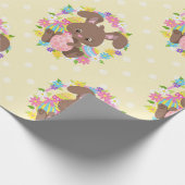 KLORFUL CHOCOLAATE EASTER BUNNIES & EIEREN CADEAUPAPIER (Hoek)