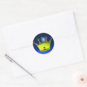 KLORFUL MET GEMSTONEN RONDE STICKER (Envelop)