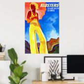 Klosters ~ Vintage Swiss Travel Poster (Bureau à domicile)