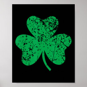 Kloverblad St. Patricks Dag Ierland Trots Ierse Gr Poster