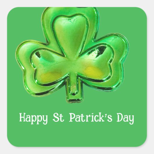 Kloverblad St. Patrick's Day Stickers (Voorkant)