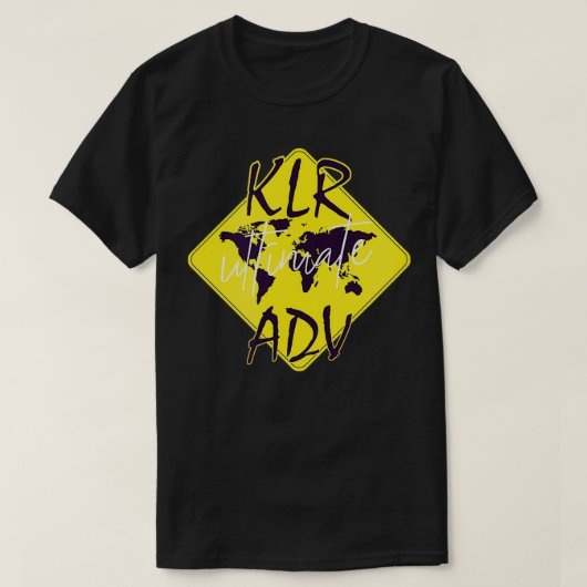 KLR Vuilfiets Motorfiets T-shirt (Design voorkant)