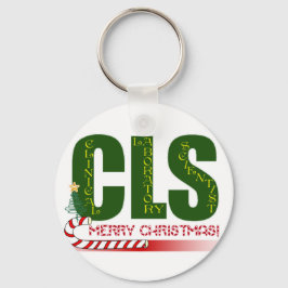 KLS MERRY CHRISTMAS KLINISCHE LABORATORIUMWETENSCH SLEUTELHANGER