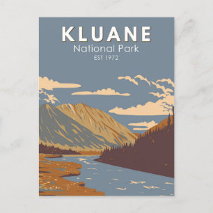 Kluane National Park Nog steeds Brook Canada Trave Briefkaart