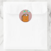kluis ronde sticker (Tas)
