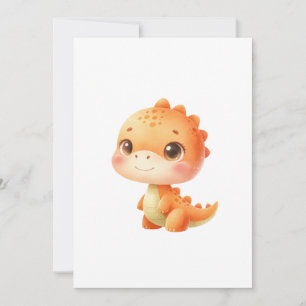 Kluivende Dinosaurus Baby Borrel Geslacht Neutraal Kaart