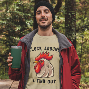 Kluk Rond En Kom Erachter Grappige Haan T-shirt