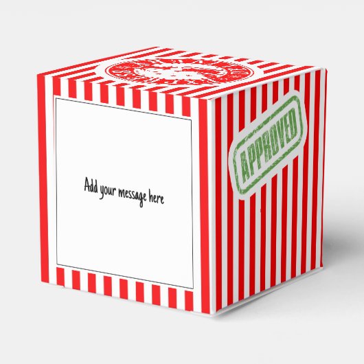 Klumpen steenkool grappige Kerstmis secret Santa-f Bedankdoosjes (Achterkant)