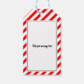 Klumppenvormige kool grappige funky kerstmis gehei cadeaulabel (Achterkant)