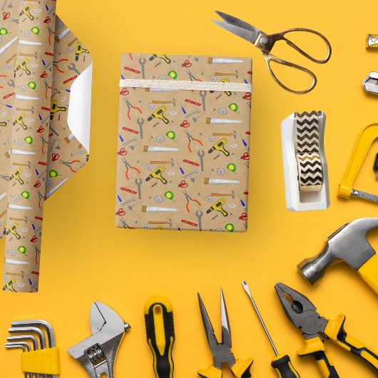 Klusjesman Cool Gereedschap Cadeaupapier